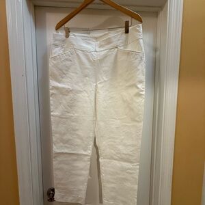 Chico's Perfect Stretch Ankle Pants in White